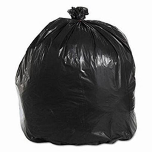Picture of LDPE Low Density Can Liners, 38 x 58, 1 mil, 60 gal, 100/ct, Black