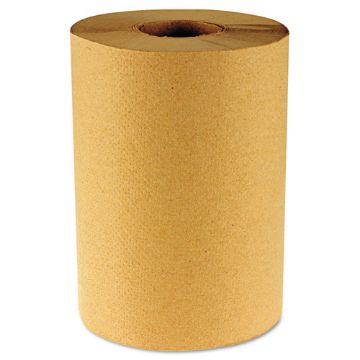 Picture of Hardwound Paper Towels, Nonperforated, 1-Ply, Natural, 8" x 800ft, 2" Core, 6 Rolls/Carton