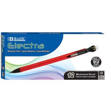 Picture of Electra Mechanical Pencils, 0.7 mm, Assorted Colors, Dozen