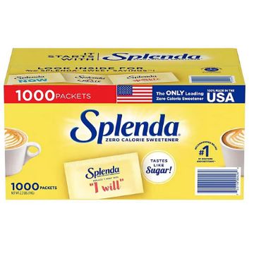 Picture of Splenda Zero Calorie Sweetener Packets, 1000 per carton