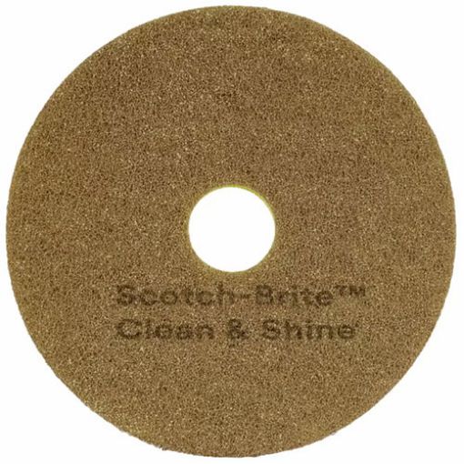 Picture of Scotch-Brite Clean & Shine Floor Pad,  Single Sided, 20" Round
