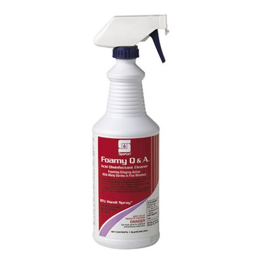 Picture of Foamy Q&A Hospital Cleaner & Disinfectant, 1 Quart Sprayer, 12 per Carton