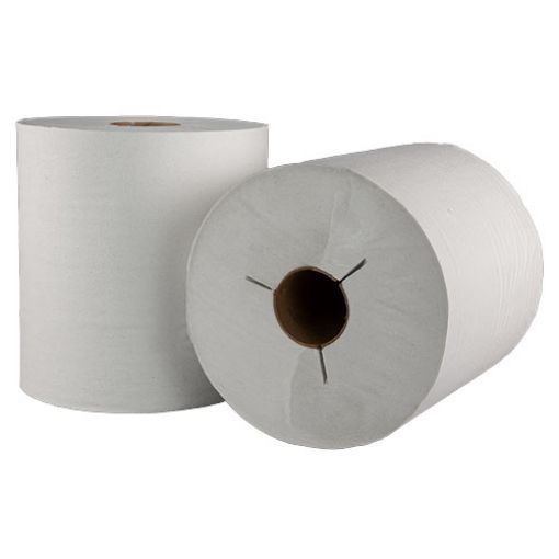 Picture of Hardwound Roll Paper Towel, Y Notch, 6" x 800 ft, White, 6 rolls per Carton