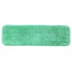 Picture of Flat Microfiber Wet Mop Head, Green, 18", 12 mop heads/carton