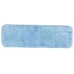 Picture of Flat Microfiber Mop Head, Blue, 18", 12 mop heads/carton