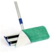 Picture of Flat Microfiber Mop Head, Blue, 18", 12 mop heads/carton