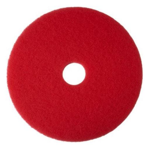 Picture of Red Buffing Floor Pad, 14", 5 Pads per Case