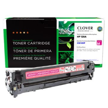 Clover Remanufactured Magenta Toner Cartridge for HP 128A
