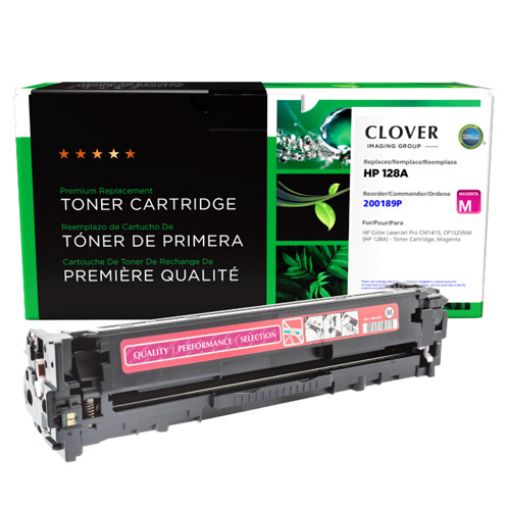 Clover Remanufactured Magenta Toner Cartridge for HP 128A