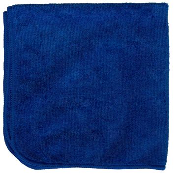 16" x 16" Microfiber Cloth, 300 gsm, Blue, Dozen