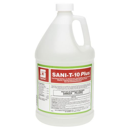 SANI-T-10 Plus Food Contact Sanitizer, 1 Gallon Bottle, 4 per Carton