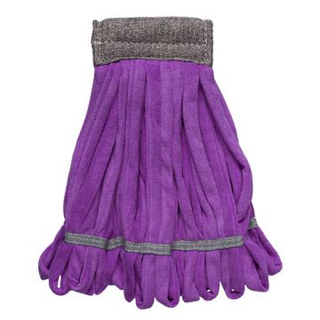 Microfiber Tube Mop, Purple, Medium