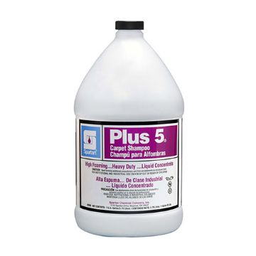 Plus 5 Carpet Shampoo, 1 Gallon Bottle, 4 per Carton