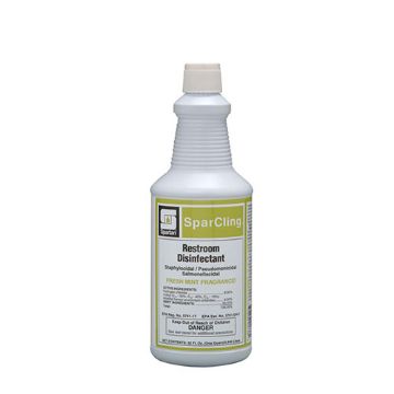 SparCling Restroom Disinfectant Cleaner, Quart, 12 per Carton