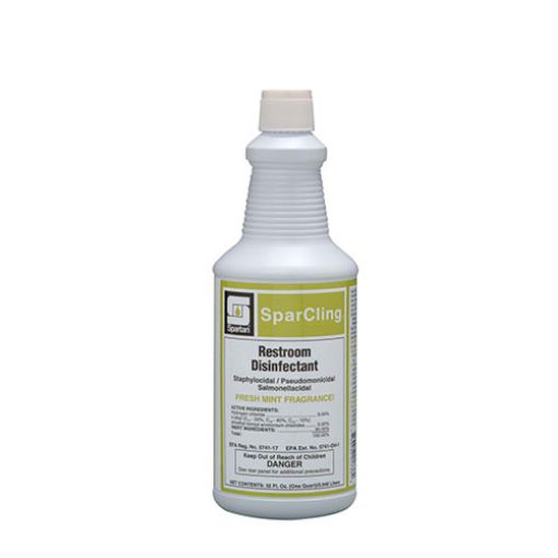 SparCling Restroom Disinfectant Cleaner, Quart, 12 per Carton