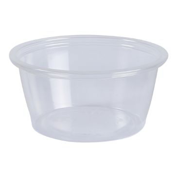 Empress Plastic Portion Cup 2 oz, Clear, 2500 per carton