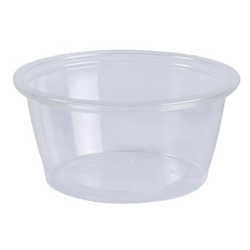 Empress Plastic Portion Cup 2 oz, Clear, 2500 per carton