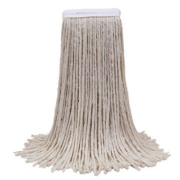 Cotton Cut-End Mop, White, Size #24, 12 mops per carton