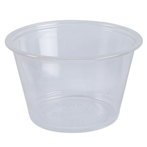 Empress Plastic Portion Cup, 4 oz, Clear, 250 per carton