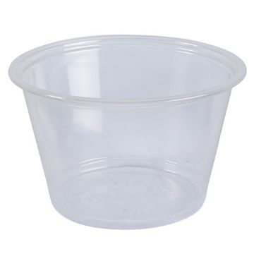 Empress Plastic Portion Cup, 4 oz, Clear, 250 per carton