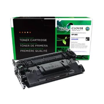 Clover Remanufactured High Yield Toner Cartridge (Reused OEM Chip) for HP 58X (CF258X), Black