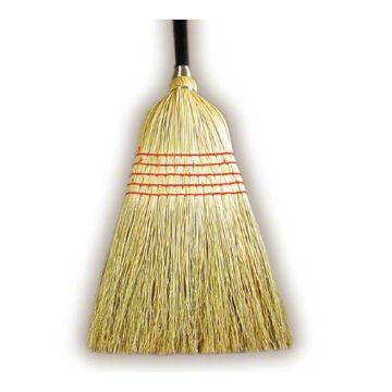 Janitor Broom, 56-1/2", Blend with Wire Binding