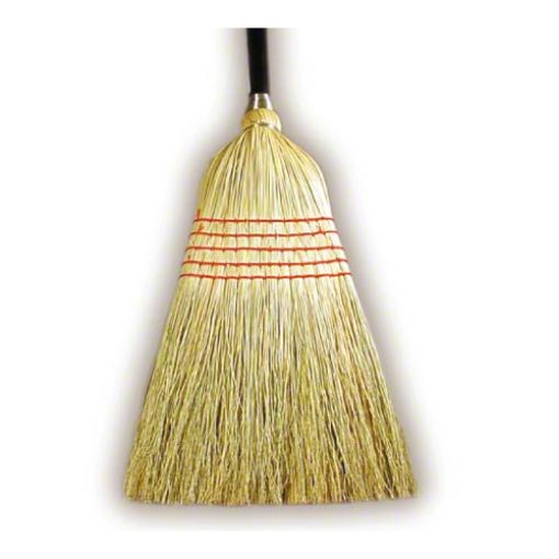 Janitor Broom, 56-1/2", Blend with Wire Binding