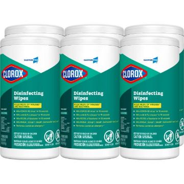 Picture of CloroxPro Disinfecting Wipes, 75 wipes per tub, 6 tubs per carton