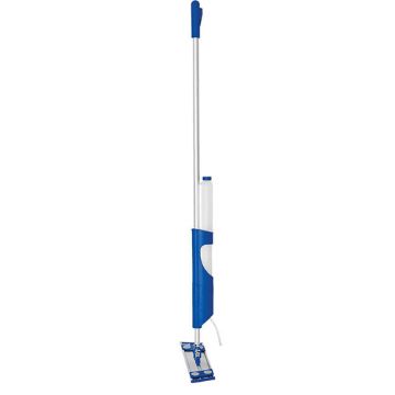 Rubbermaid Hygen Microfiber Bucketless Mop Handle, Blue/Silver