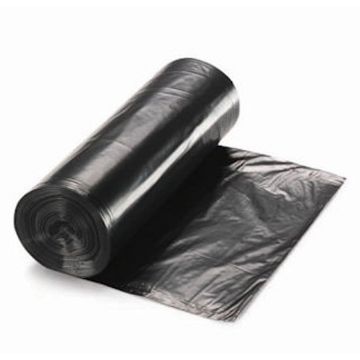 LLDPE Can Liner, 24 x 32, .7 mil, 12-16 Gallon, Black