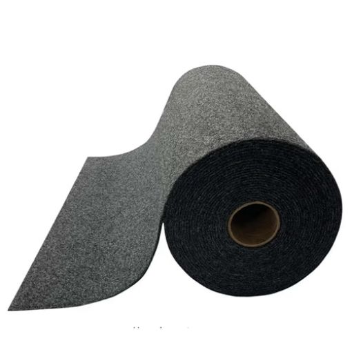 A-Tac Antimicrobial Roll Matting, Textured 36" wide X 100' long, Charcoal