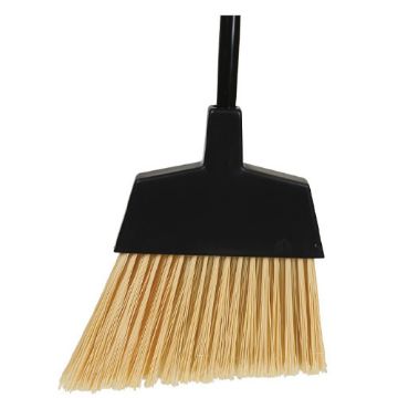 MaxiClean Large Angle Broom, Steel Handle, Beige, 12 per Carton
